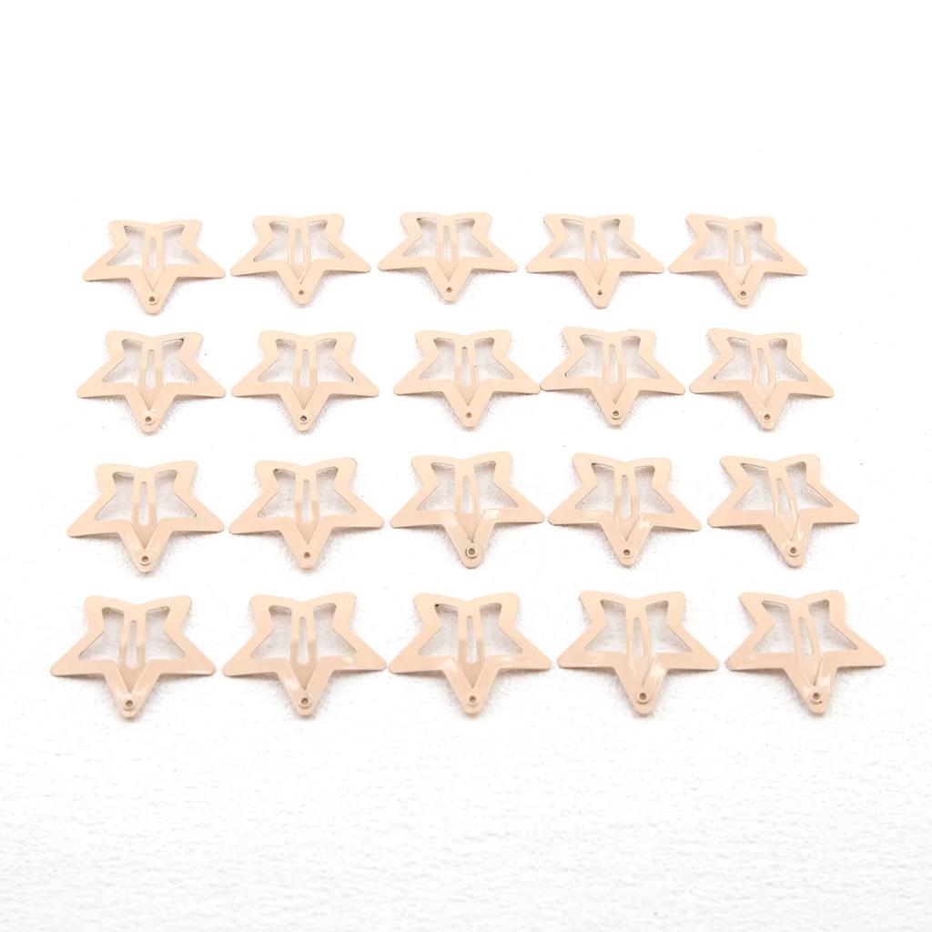 20 PCS Star Shape Pentagram 3cm BB Hairpins Small Sweet Cool Metal Simple Fashion Women Five-pointed Y2k Accessories Hair Clips