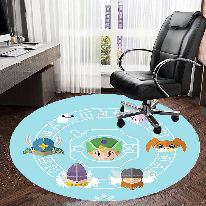 1pc Fantasy Characters Emblem Round carpet, Made of Polyester,Perfect for Decorating Office Chairs, Living Rooms,fplt229