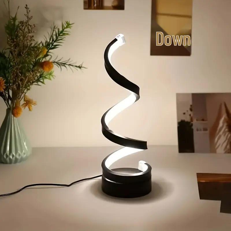 Snake-Shaped Plug-In Night Light: Creative Warm Bedside Table Lamp