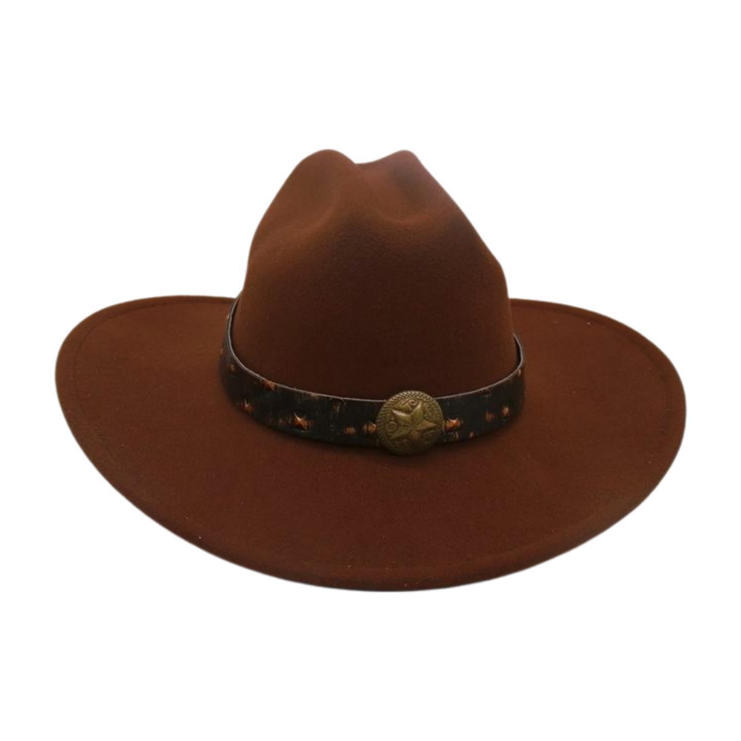 

Niche Round Pentagonal Accessories Model Photography Performance Stage Cowboy Hat Jazz Hat French Flat Brim Top Hat [straight top] one size fits all