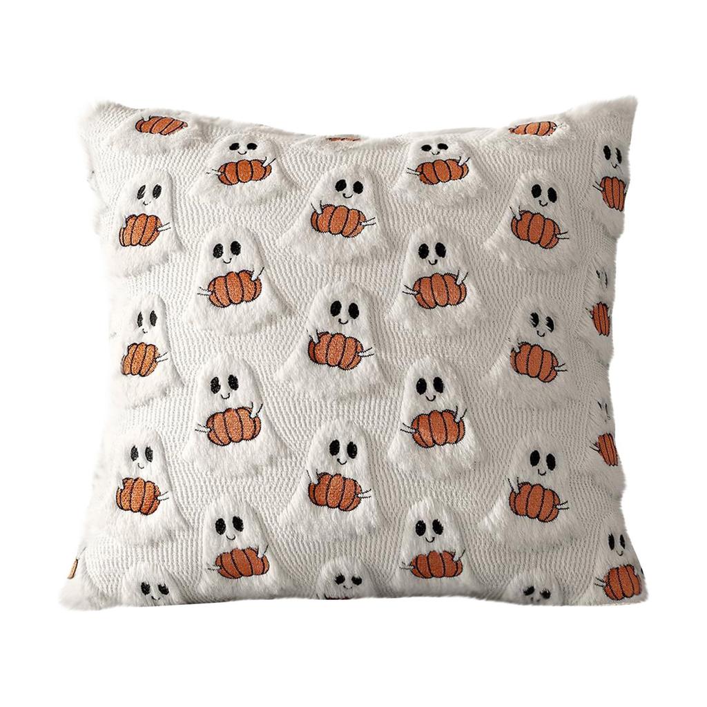 Halloween Printed Pillowcase Square Pillowcase Sofa Pillowcase No Core Comfortable Pillowcase