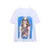 Summer Era Women's Design Casual Fashion Round Neck Short Sleeve Top Girl Printed T-shirt