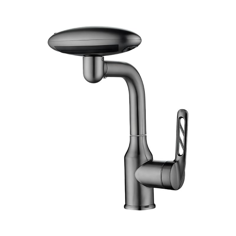 

1080° Turning Tap Attachment 360 Degree Flexible Motion Metal For Bathroom Sink Cleaning сірий колір