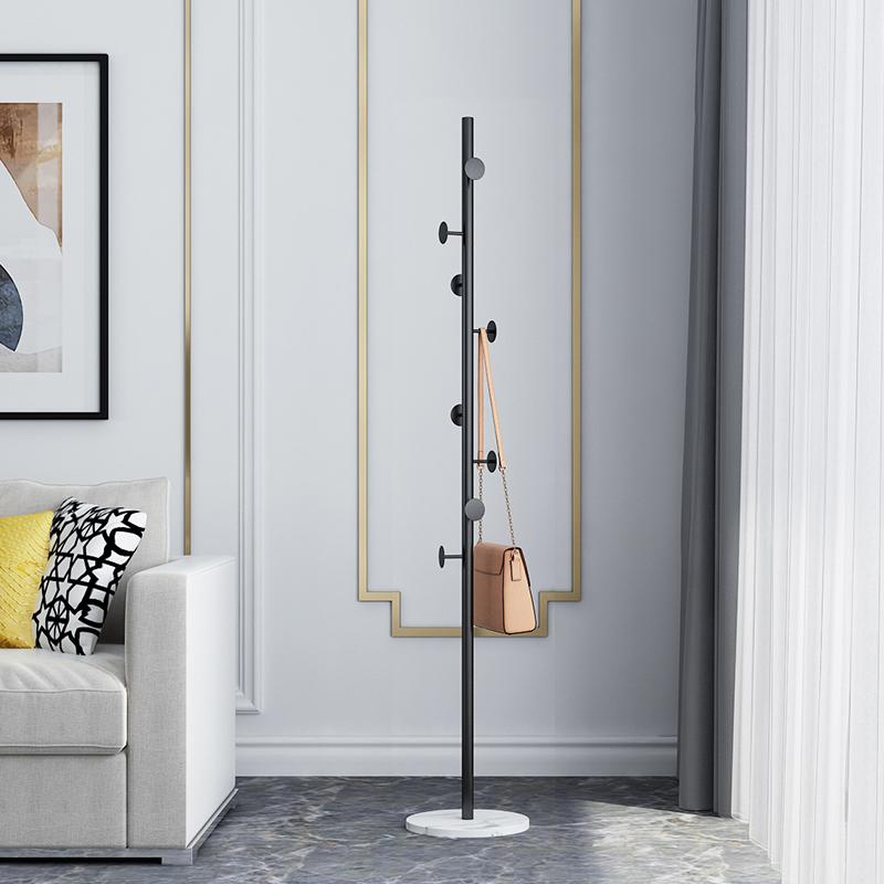 Light Luxury Coat Rack Room Vertical Clothes Hanger Floor-Standing Bedroom Home Indoor Clothes Hanger Metal Does Not Take Up Space Storage