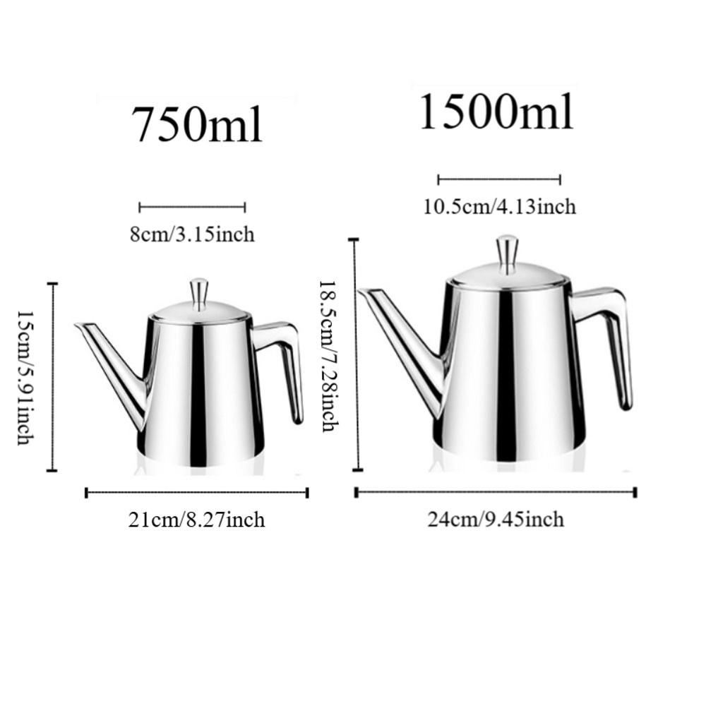 with Filter Tea Kettle Large Capacity Flower Tea Pot Stainless Steel Long Spout Teapot  Stove