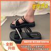 Two wear cool slippers, summer wear ins tide 2025 new fashion pearl fairy style with skirt platform sandals