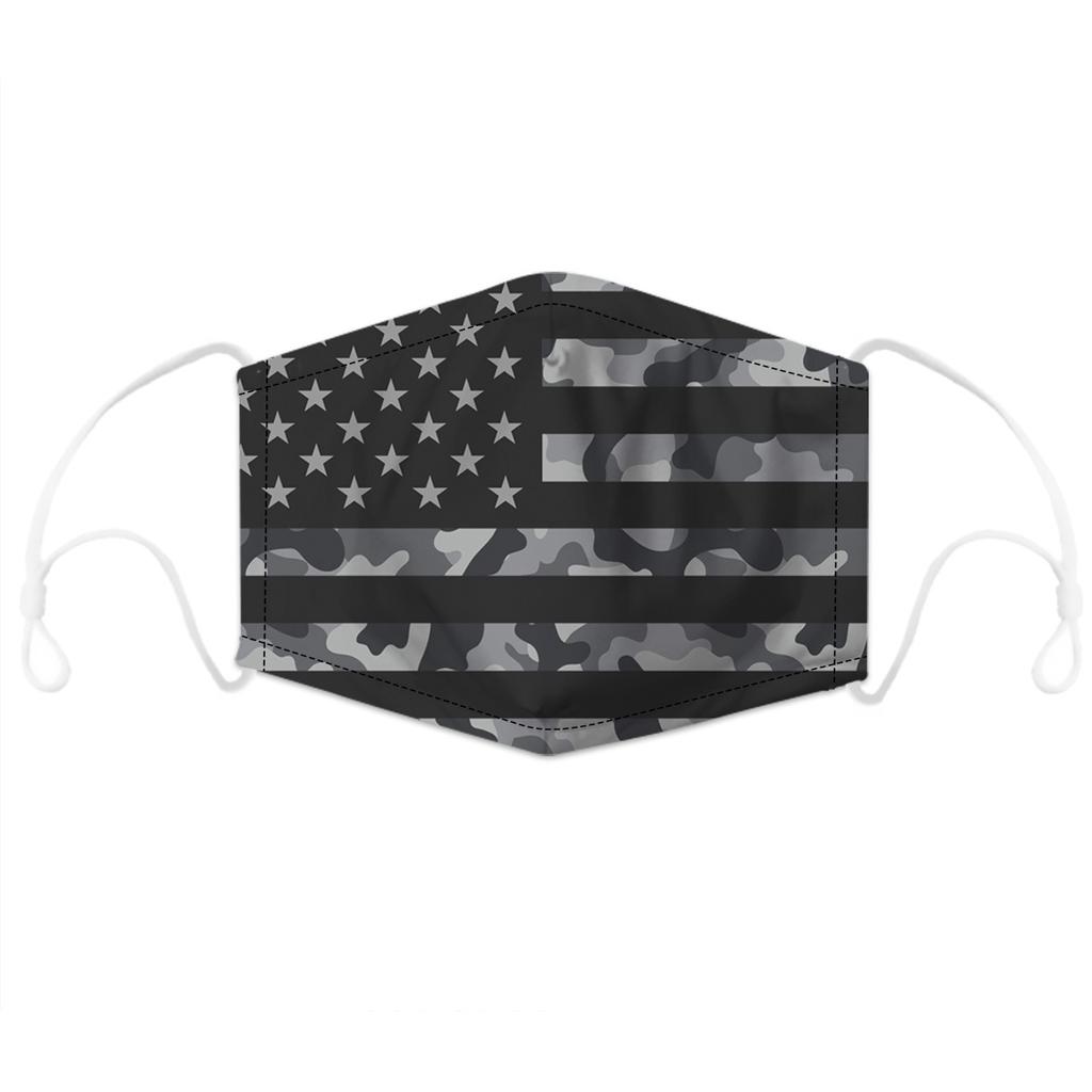 Dust Mask Adjustable Printed Mask with 5-layer Filtration Breathable Face Cover