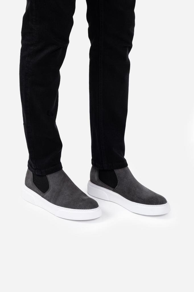 Men's Fashion Suede Flat Heeled Boots Bootie Suede Tan Ultra Comfortable And Lightweight Chelsea Boots Shoes