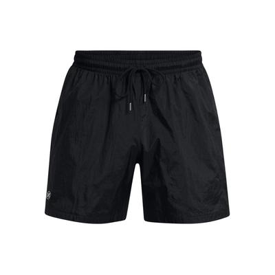 Solid Logo Straight Leg Woven Casual Shorts Men Shorts Black 1383351-001