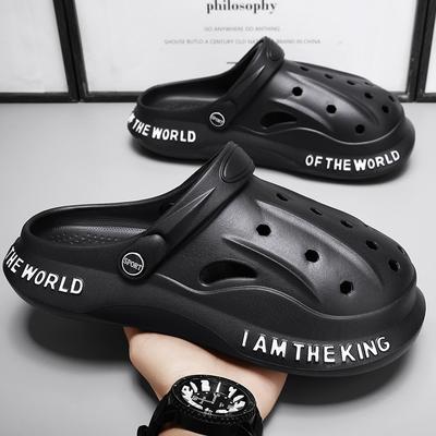 Fashion PARZIVAL Men Clogs Sandals Summer Outdoor Slippers Beach Aqua Shoes Men Slip On FlipFlops Garden Sandals Casual Shoes Water Shoe