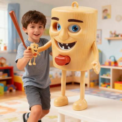 Funny Italian Brainrot Tung Tung Tung Sahur Face Changing Toys Figure Creative Button Decompression Toy Kids Christmas Gift