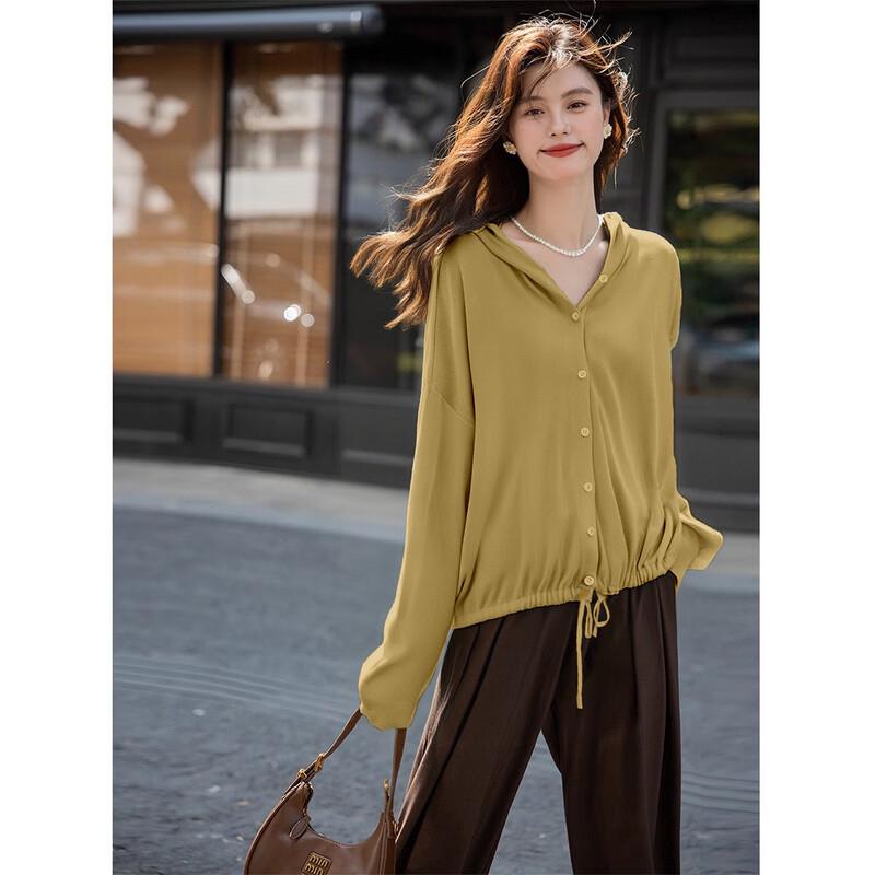 Mokana Women's Casual Hooded Long Sleeve Knit Top