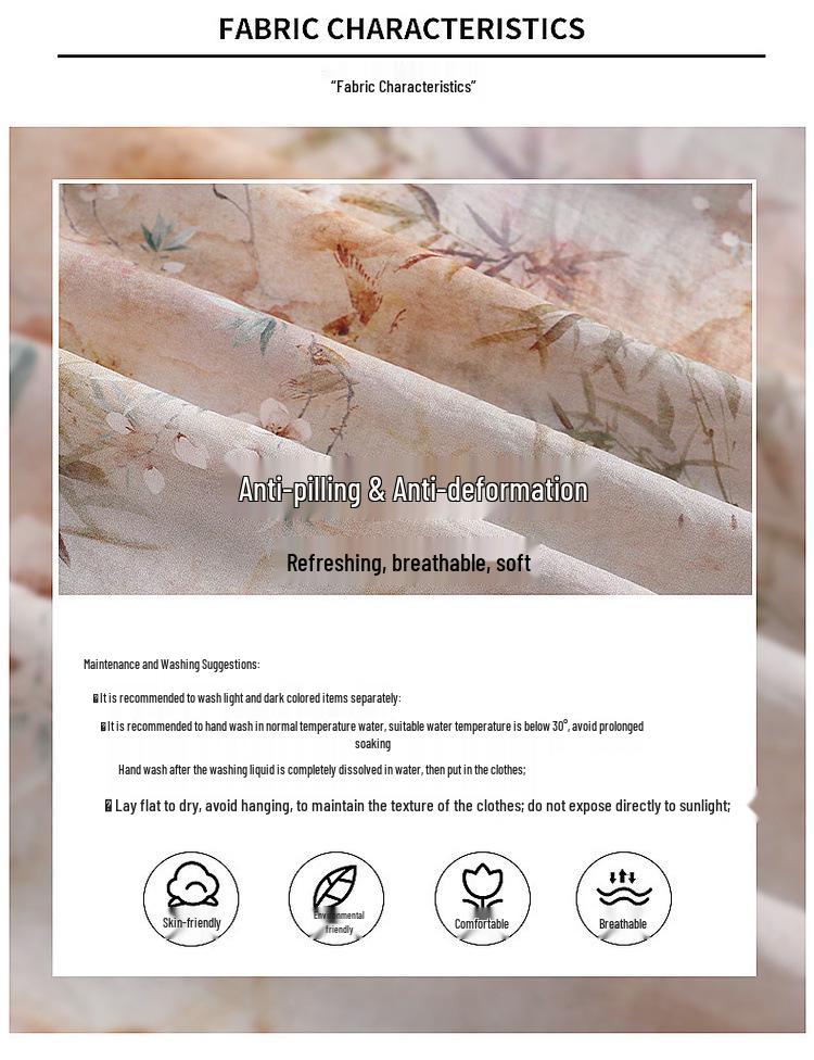 2024 New Chiffon Short Sleeve Blouse - Chinese Style Spring/Summer Top for Middle-Aged Women