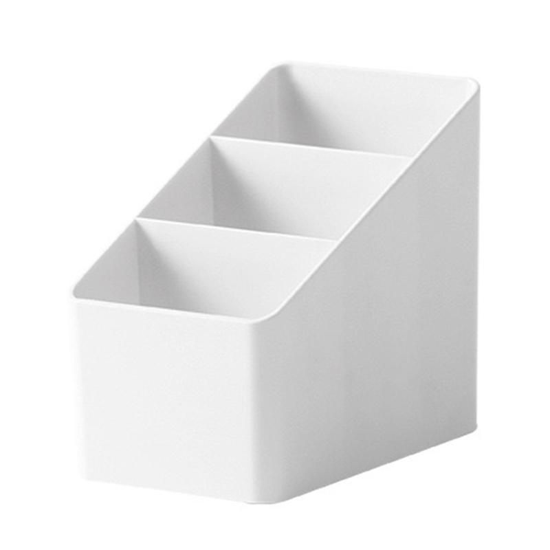 Stackable Pen Cup Desk Organizers with 3 Compartments Desktop Art Supply Organizers Makeup Brush Storage Box 1