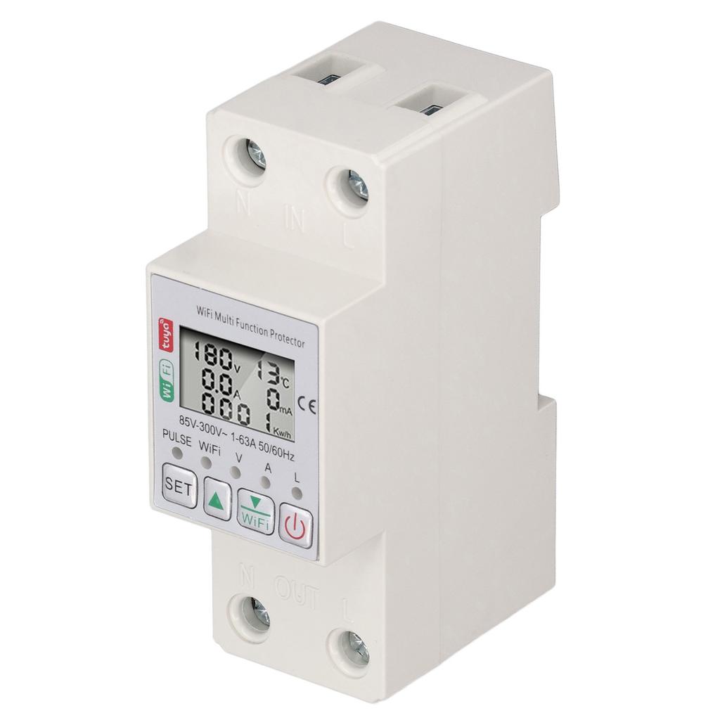 WiFi Smart Power Meter Switch for Tuya Energy Circuit Breaker Multi Function Protector with