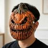 Haunted House Lighting Accessories Halloween Pumpkin Head Light Cover Mask, 3D Scary Face Lamp Nighttime Photo Booth Decor Shade for Porch Garage,