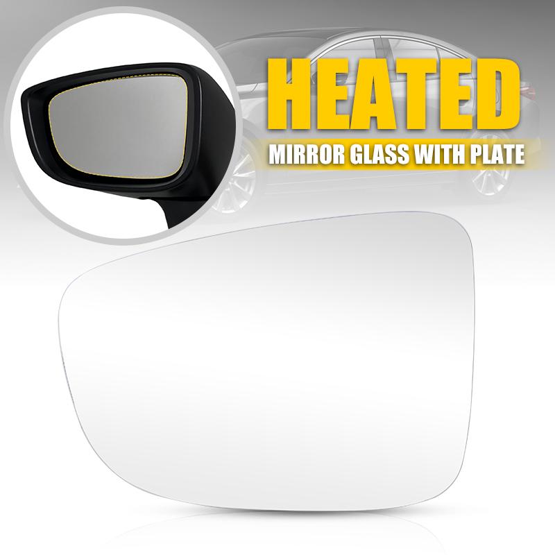 Side Mirror Glass Convex With Base Heated Blind Spot For Mazda 3/6 2013 2014 2015 2016 2017 2018 Rearview Mirror Glass Lens Left Heated
