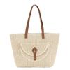 Summer Woven Shoulder Bag Women Beach Shoulder Bag Female Straw Knitted Handmade Large Capacity Handbag Purse Travel Tote Bags