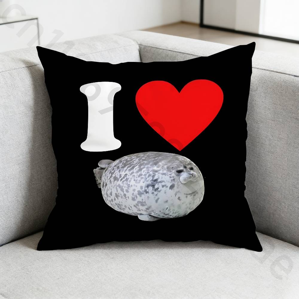 Seal Sea Cute pillow cover living room sofa cushion cover bedroom room bed pillow cover home decoration