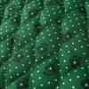 Womens Casual Cotton Blend Jacket Green Color Block Round Neck Butterfly Detail Street Style