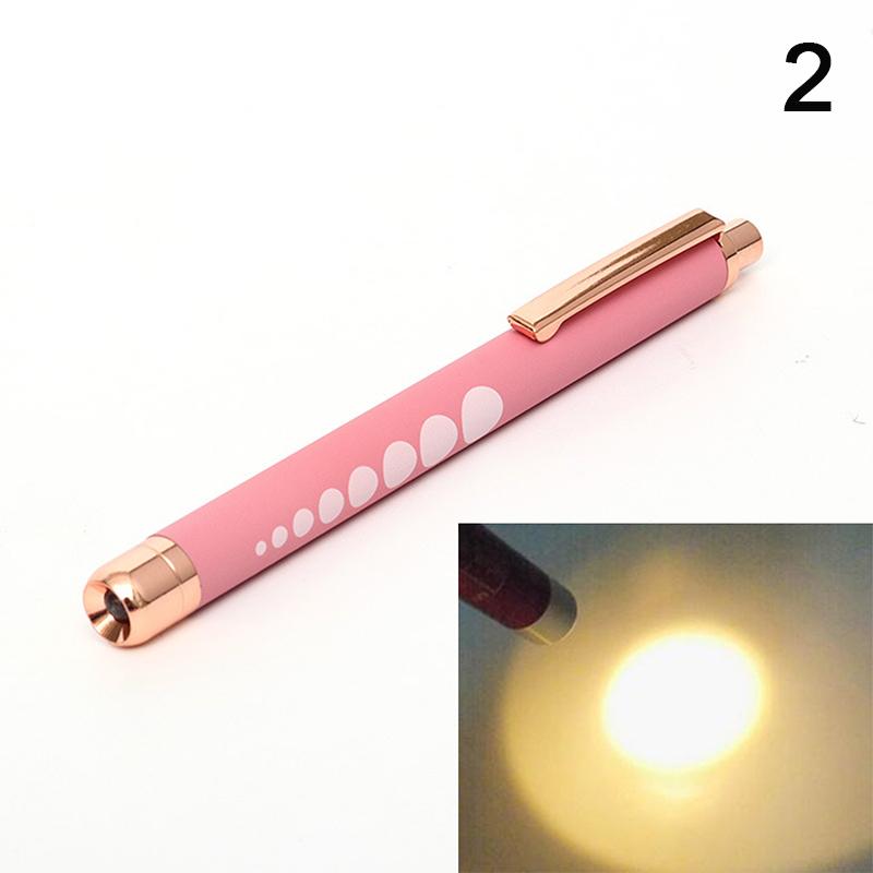 Mini Medical Pen Light Portable LED Flashlight Mini Torch White Yellow Light For Doctor Nurse Diagnosis Measurements Penlight