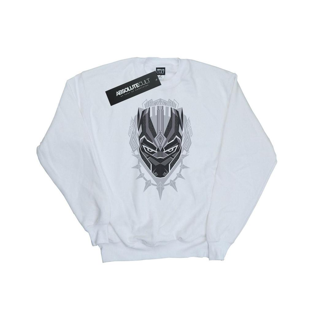 Marvel Womens/Ladies Black Panther Head Sweatshirt