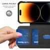 Flip Wallet Magnetic Leather For Magsafe Case For Iphone 14 Pro Max 13 12 11 Xr X Xs 14plus Card Slots Stand Transparent Cover