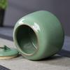 Longquan Celadon, Ice Cracked Glaze Pattern Storage Jar, Tea Jar, Ceramic Sealed Jar, Food Storage Container, Kitchen Supplies