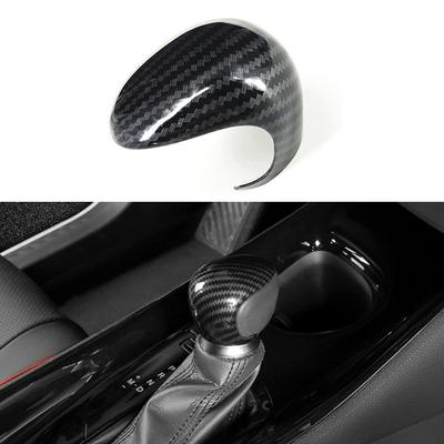 Useful Knob Cover Gear Lever Shift Trim ABS Accessory Carbon Fiber Black