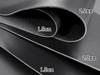 Thick synthetic leather fabric 92 x 43cm (black, 1.5mm thick)