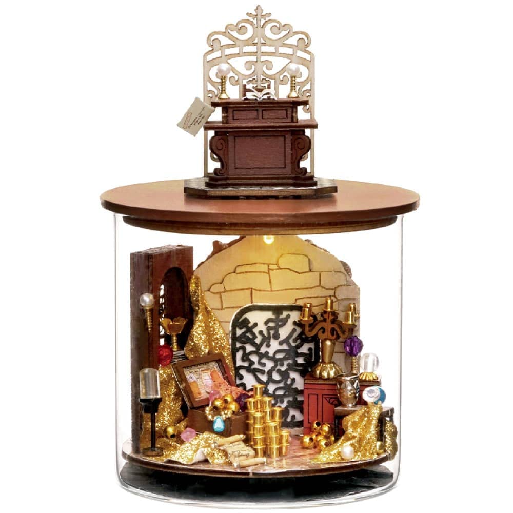 

moin moin Ляльковий будиночок Мініатюрний Набір для DIY Тераріум Мрія Феї Стильний Скарб Світлодіодне Світло 2302dh375 Набір, Банка, Пляшка, Розміром з долоню, Зручний для початківців,