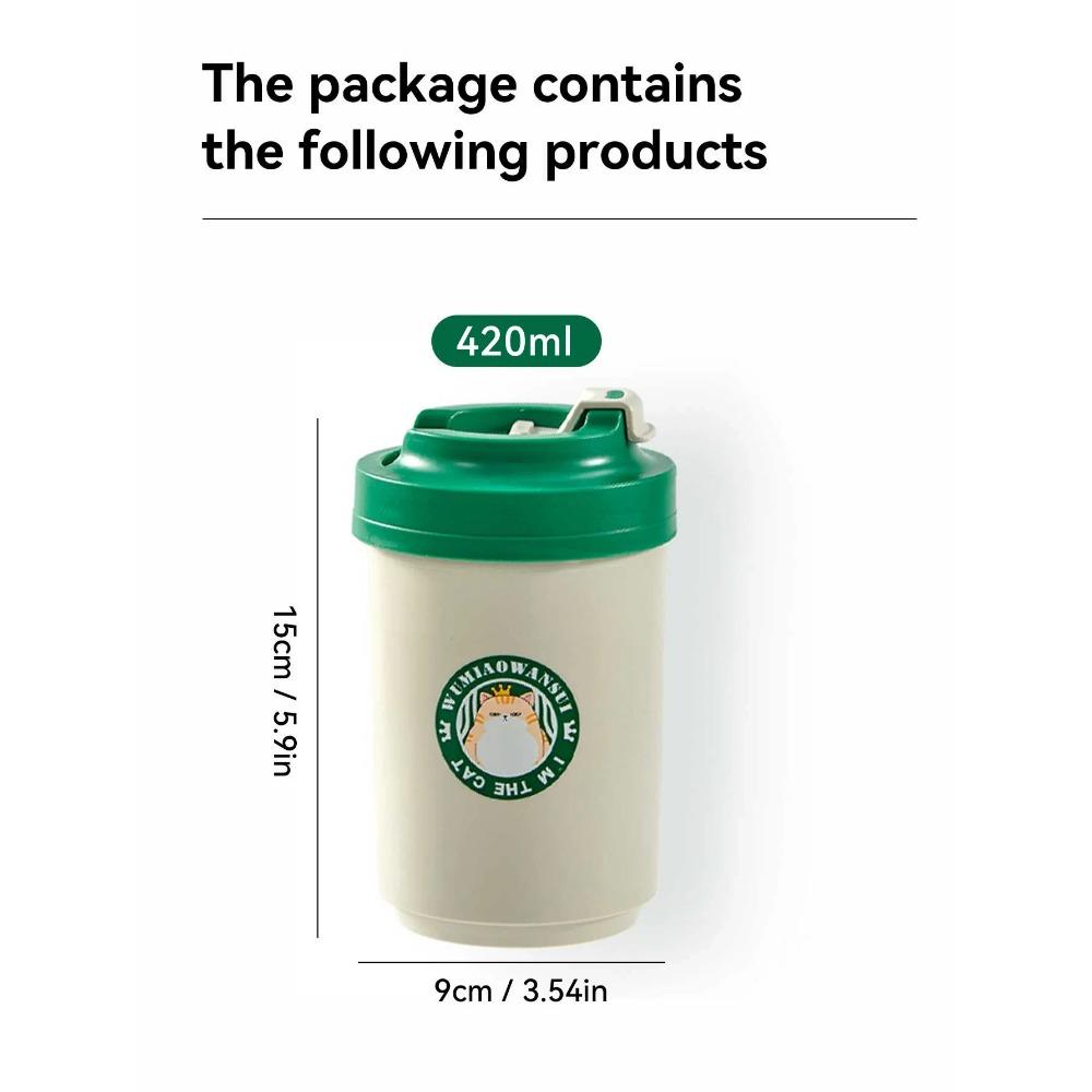 Insulated Coffee Cup 304 Stainless Steel Leak-proof Milk Coffee Mug Portable Anti Scalding Tumbler Thermos Water Cups