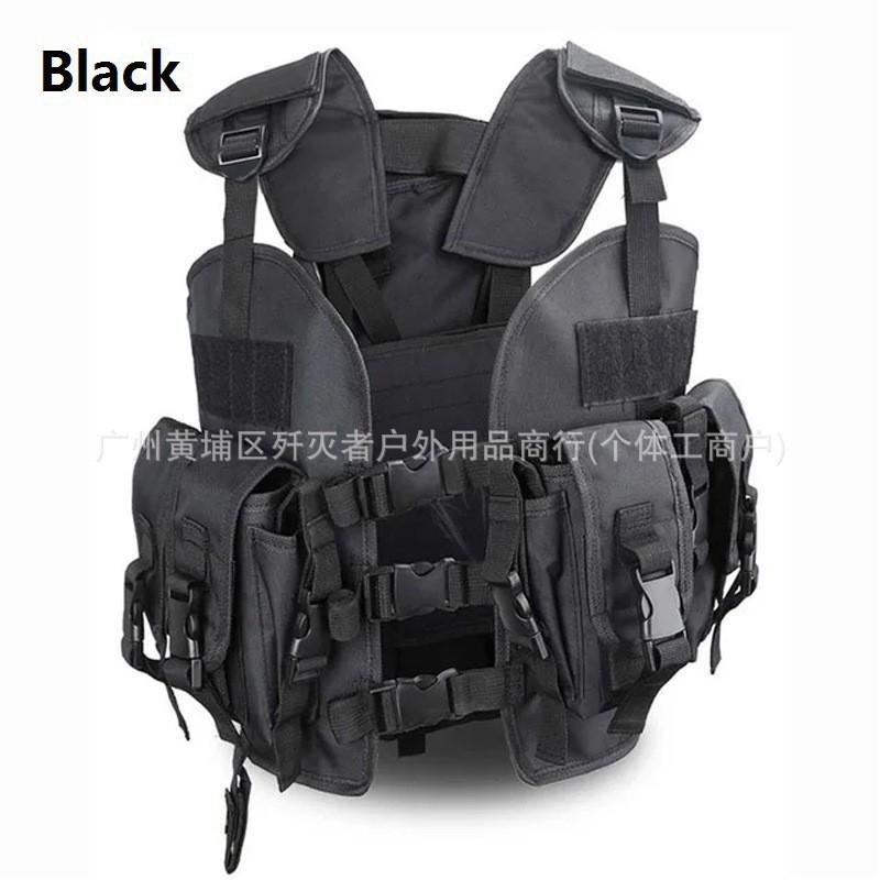 

Direct Sales Seal Vest Military Fan Outdoor CS Field Camouflage Training one size чорний