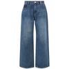 Sancai Autumn Casual Wide-Leg Denim Jeans