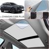 For CHANGAN CS55 PLUS 2022-2026 Car Suede Fabric Anti-uv Electrostatic Adsorption Sunroof Sunshade Auto Heat Insulation Skylight