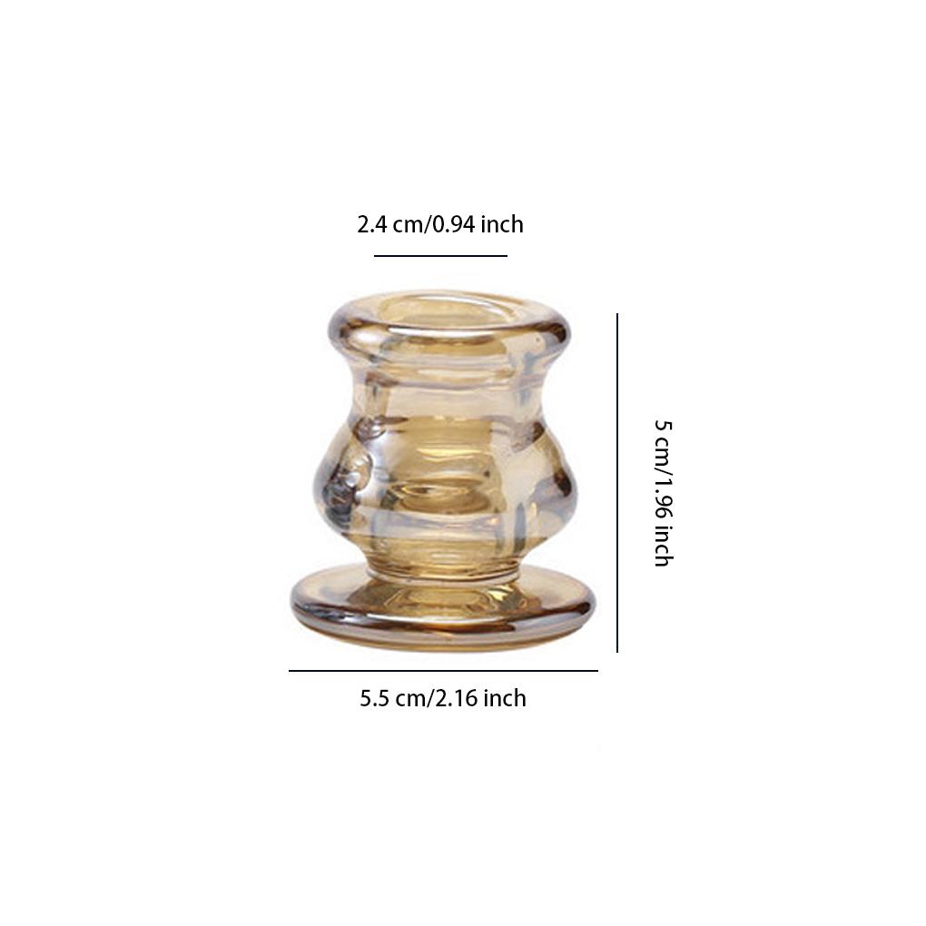 Glas Kerzenständer Ornamente Indoor Handwerk Dekoration Einfarbig Home Restaurant Bar Kerzenhalter Dekor Szene Layout Zubehör