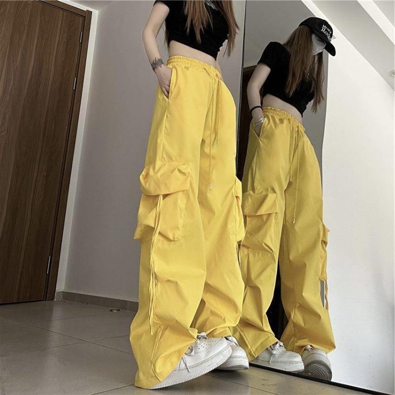 Summer Retro Work Pants Women, High-waisted Design Sense Niche Loose, Casual Sports Versatile Long Pants
