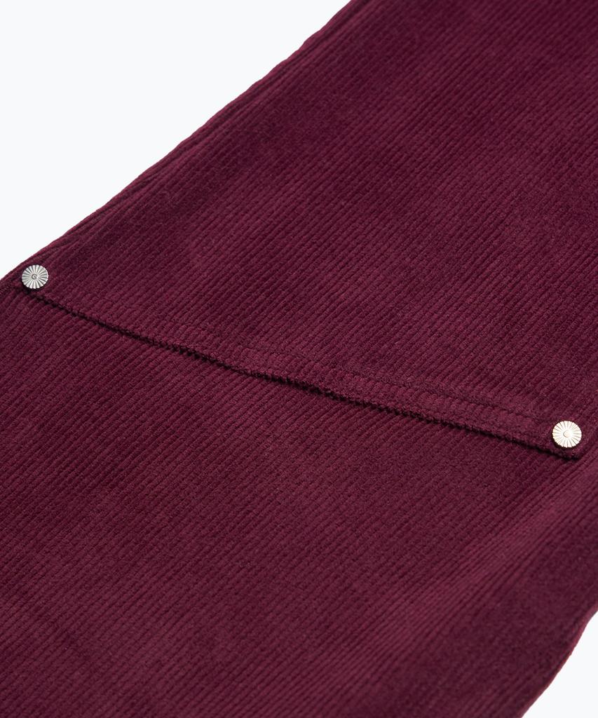 Epeueidi Corduroy Flare Pants (Burgundy)