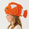 Creative Cartoon Fish Hat Funny Halloween Headgear Fish Head Cover  Role Playing
