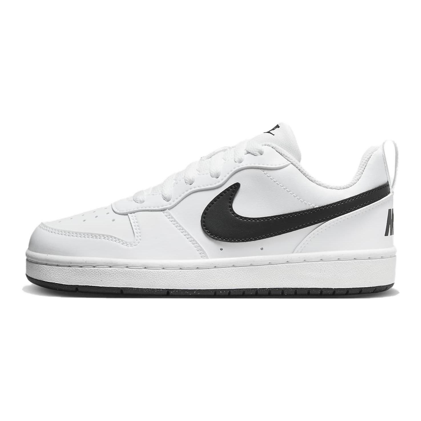 (GS) Nike Court Borough Low Recraft White Black Kids DV5456-104