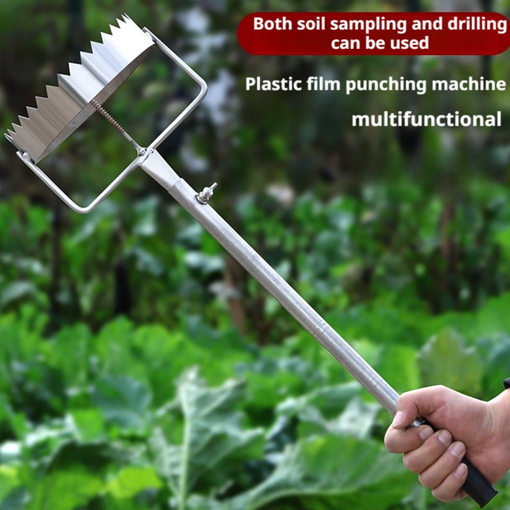 Agricultural Film Puncher Tool For Greenhouse Vegetable Planting  Weeding Cloth Hole Puncher Transplanting Pepper Gardening Tool