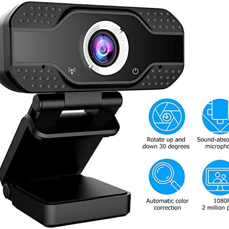 2026 Mini Webcam with HD Microphone Wide Angle USB Computer Camera for Small Room Live Streaming Meetings