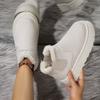 Large Size Medium Tube Thick-soled Snow Boots for Women, New Autumn and Winter Models, One-pedal Fashion Cotton Shoes for Women
