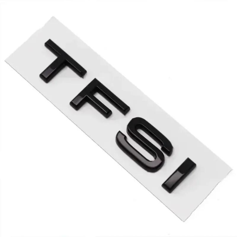 3D ABS TFSI TDI Logo Autoaufkleber Heckkofferraum-Emblem Abzeichen Aufkleber für A3 A4 A5 A6 A7 A8 Q2 Q3 Q5 Q7 Zubehör