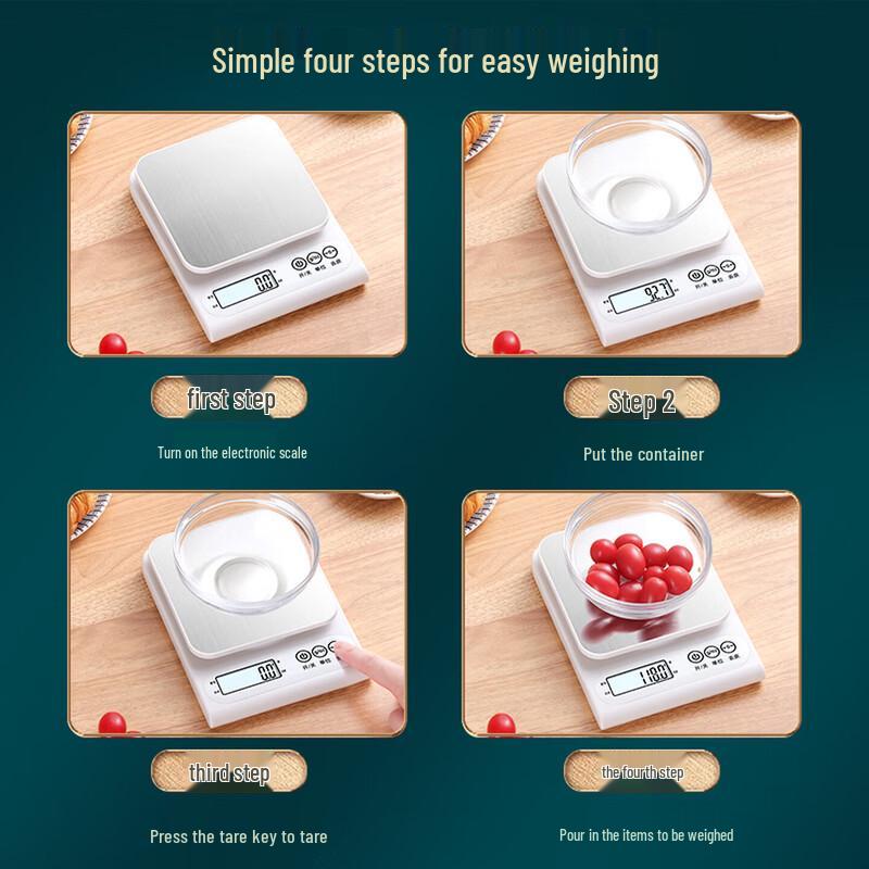 Baijie Stainless Steel Digital Kitchen Scale