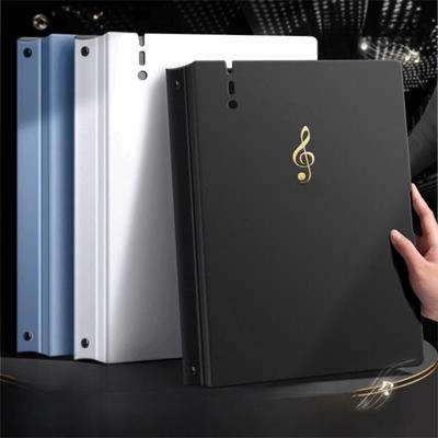 Paper File A4 Sheet Music Folder Spiral Waterproof Document Organizer Index Post Ring Buckle Music Score Binder Piano Players