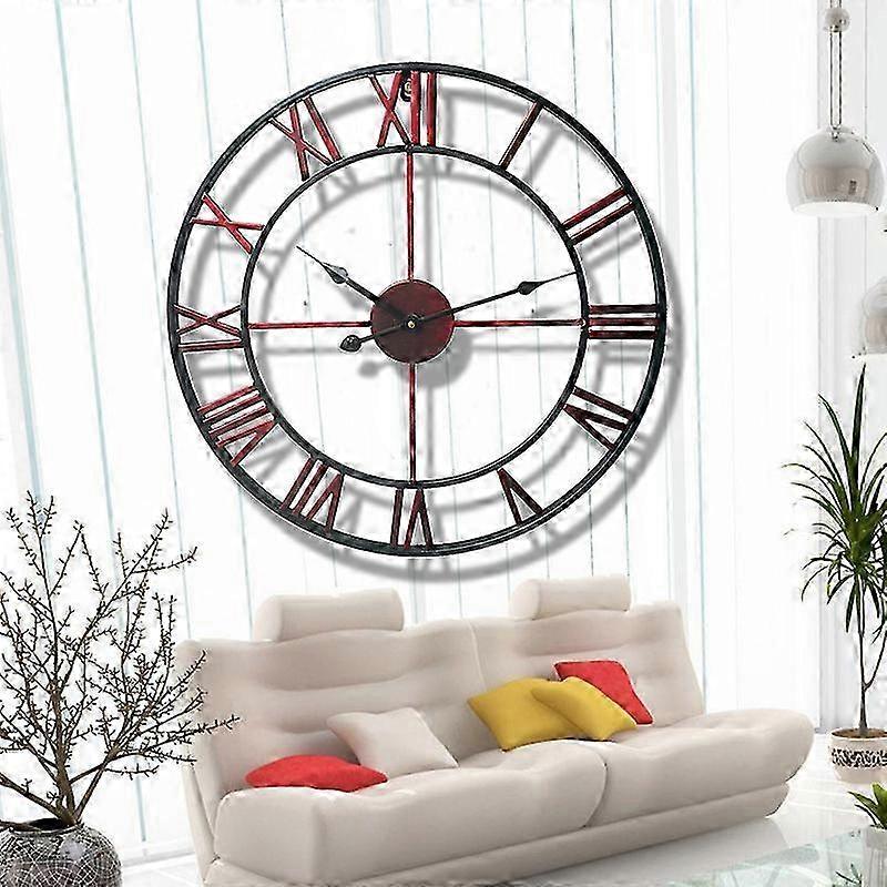 Garden Clock Outdoor Garden Wall Clock Large Roman Numeral Garden Clock Outdoor Iron Clock Outdoor