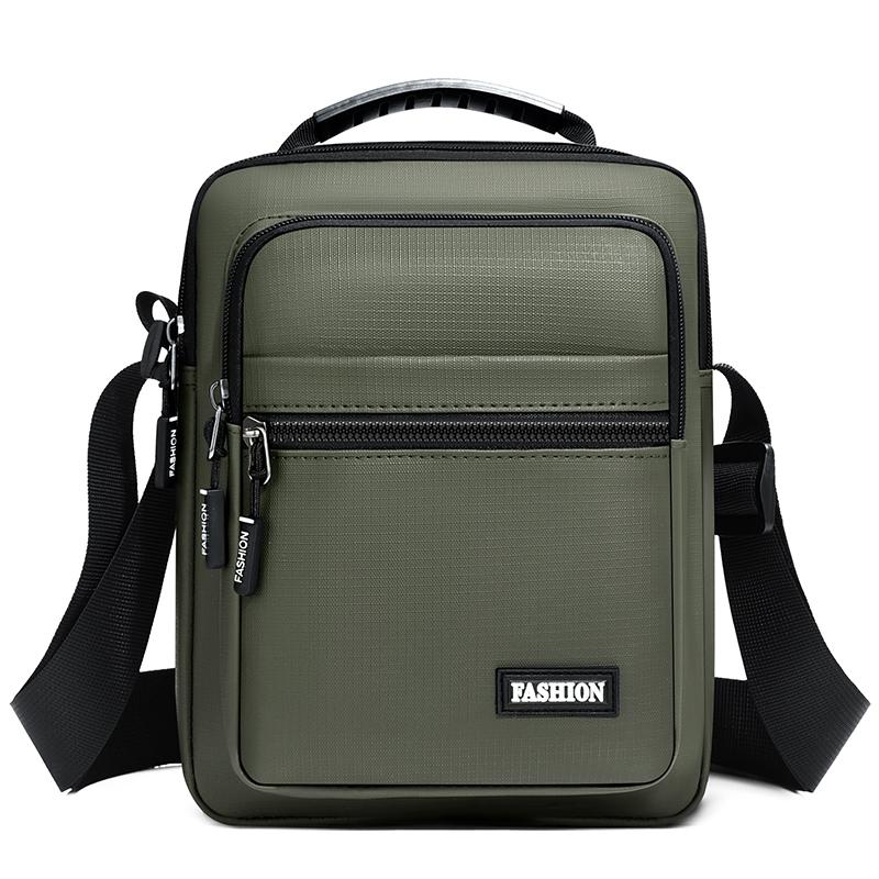 

Современная мужская сумка - Изысканная сумка-мессенджер «Оксфорд» с организационными карманами зелёный