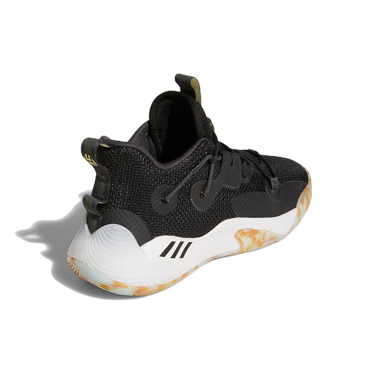 Adidas Harden Stepback 3 Black Marbled Unisex Sneakers Core-Black Dash-Grey Carbon GY6416