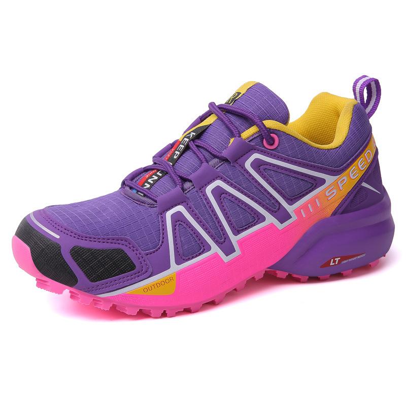

Весенне-осенние новые уличные внедорожные ботинки легкие дышащие альпинистские женские ботинки уличные походные ботинки спортивные кроссовки 38 фиолетовый